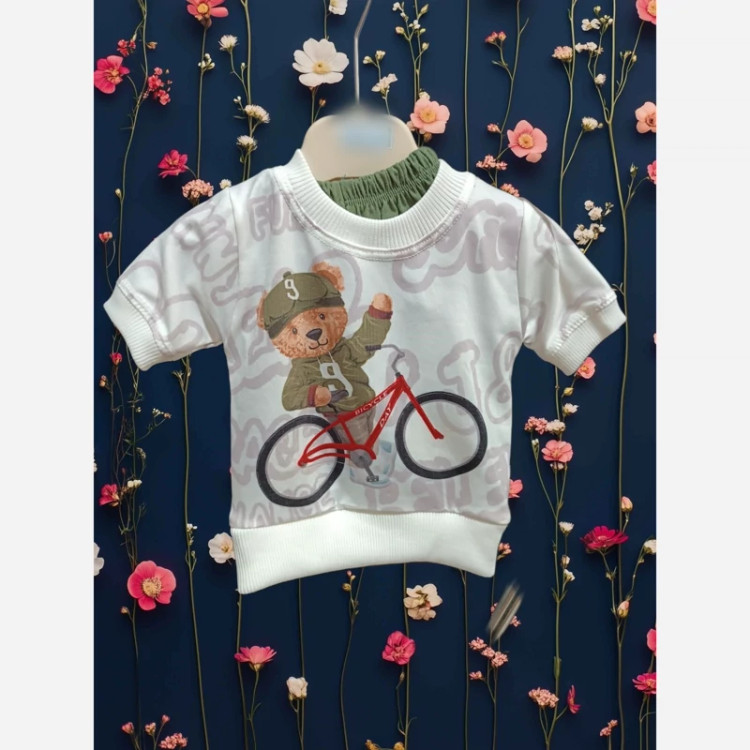 تیشرت شلوارک پسرانه پنبه