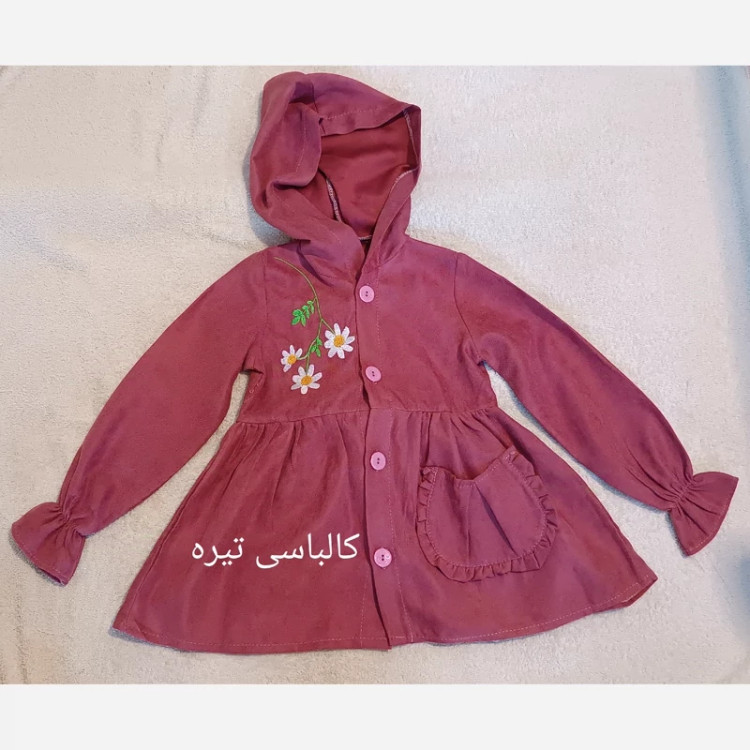 سارافون دخترانه کالباسی تیره رنگ