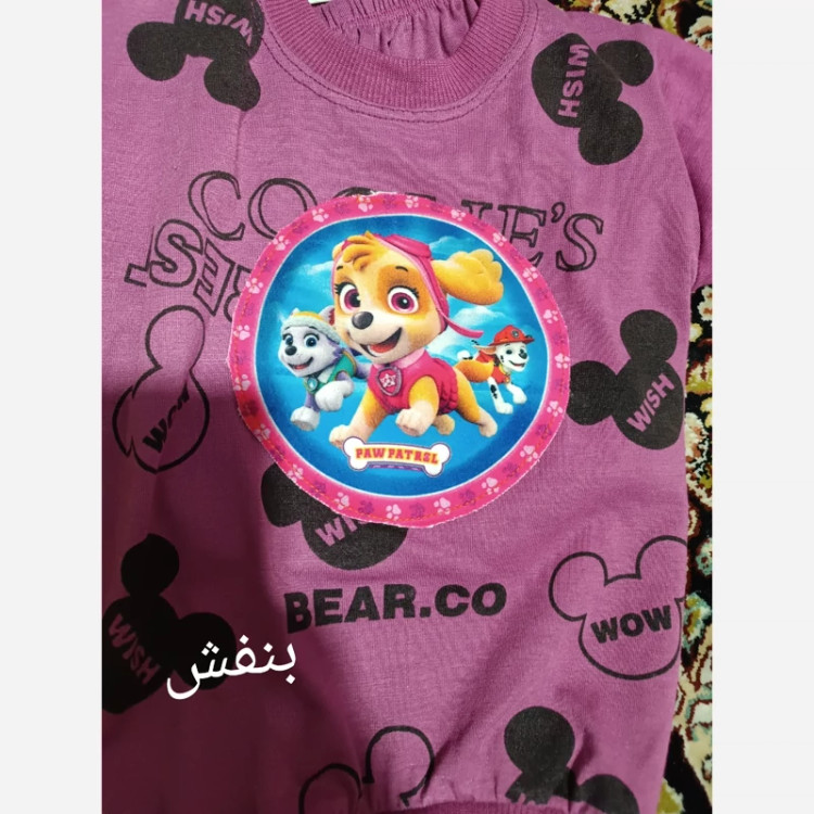 لباس دخترانه تیشرت شورت دخترانه جنس اسپان
