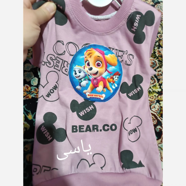 تیشرت شلوارک دخترانه اسپان