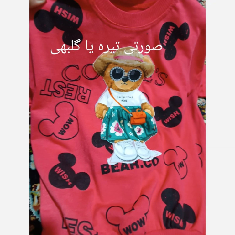لباس دخترانه تیشرت شورت دخترانه جنس اسپان