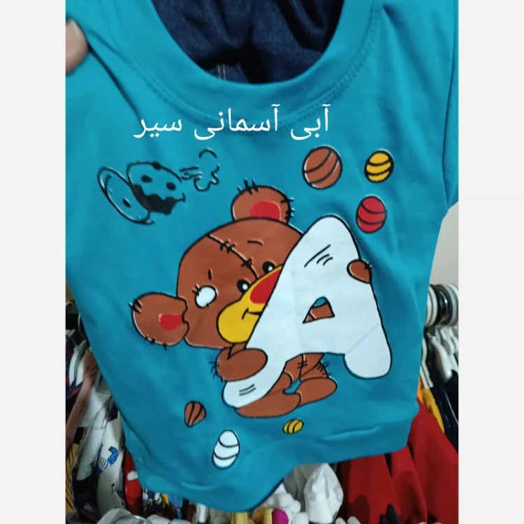 لباس پسرانه تیشرت شلوارک پسرانه جنس پلی استر