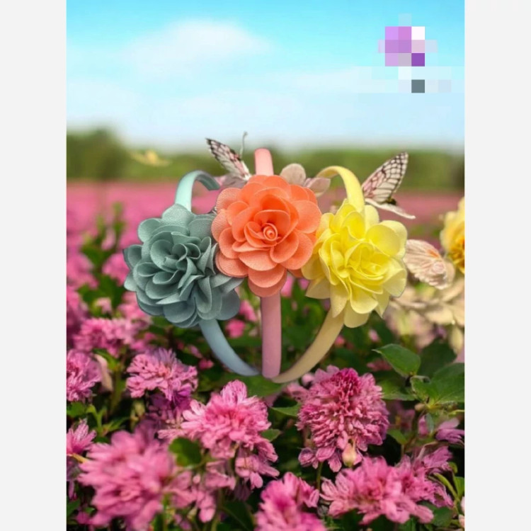اکسسوری تل دخترانه نشکن گلدار