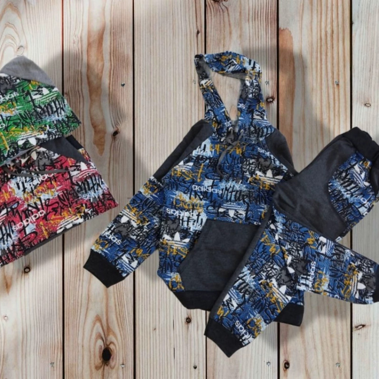 هودی شلوار آبی رنگ