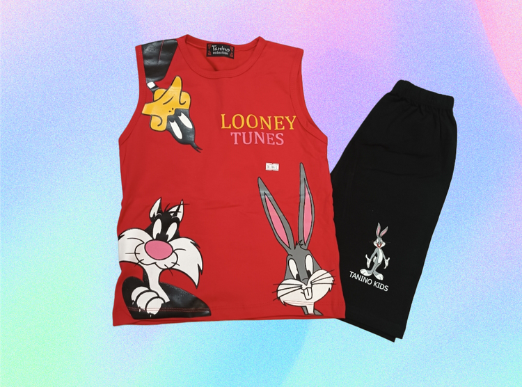 خرید تیشرت شلوارک پسرانه طرح حیوانات