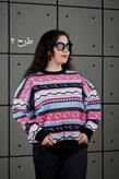 لباس گرم زنانه بافت سرخپوستی