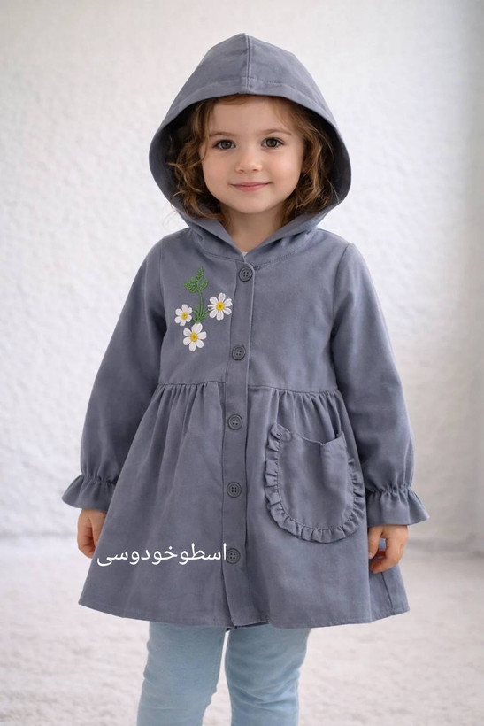 لباس دخترانه سارافون دخترانه گلدوزی جنس میکرو
