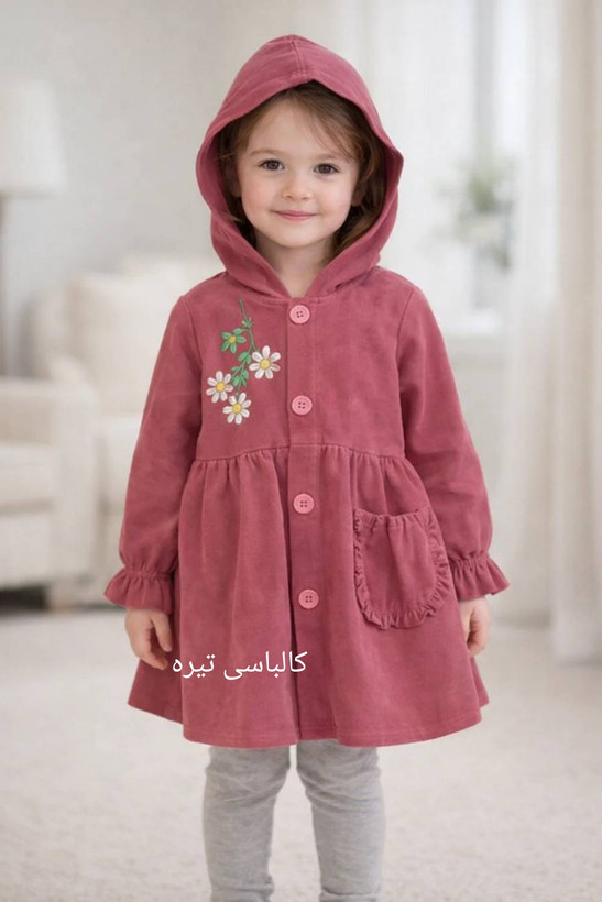 لباس دخترانه سارافون دخترانه گلدوزی جنس میکرو